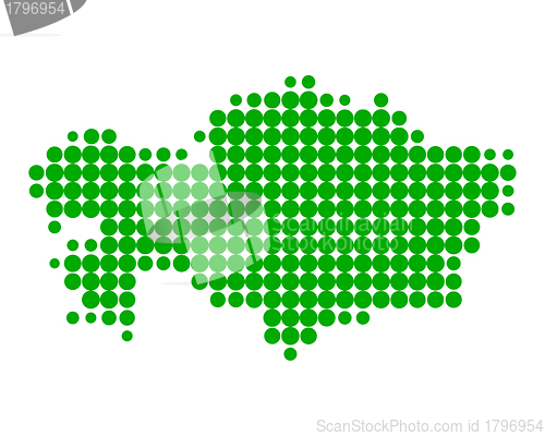 Image of Map of Kazakhstan