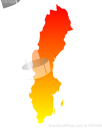 Image of Map of Sweden