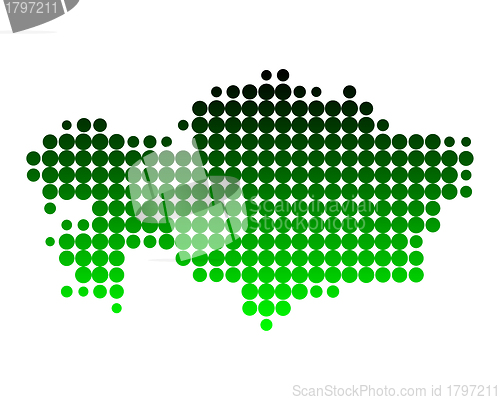 Image of Map of Kazakhstan