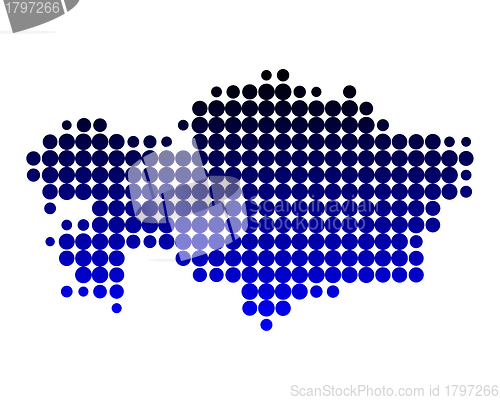 Image of Map of Kazakhstan