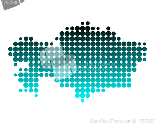 Image of Map of Kazakhstan