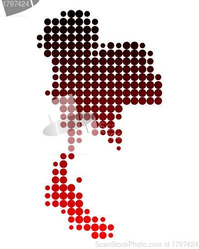 Image of Map of Thailand