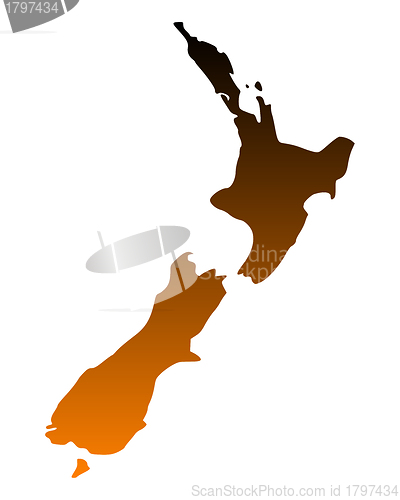 Image of Map of New Zealand