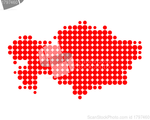 Image of Map of Kazakhstan