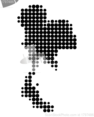 Image of Map of Thailand