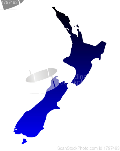 Image of Map of New Zealand