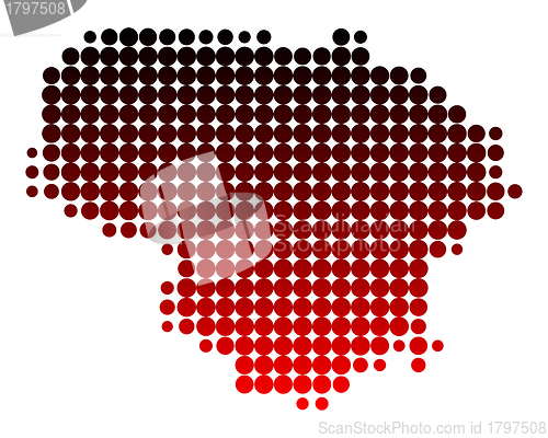 Image of Map of Lithuania