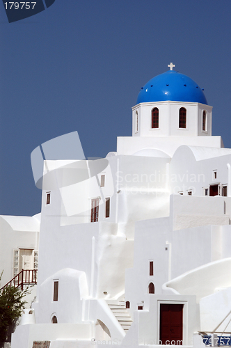 Image of greek island church