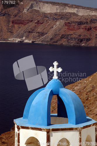 Image of greek island church