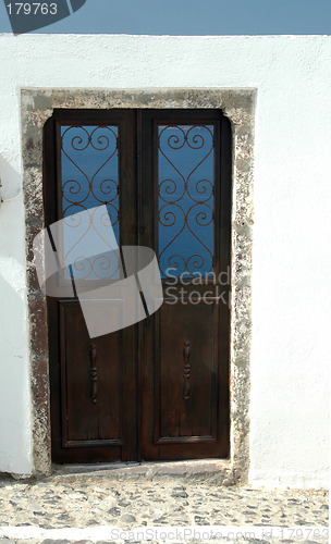 Image of island greece door