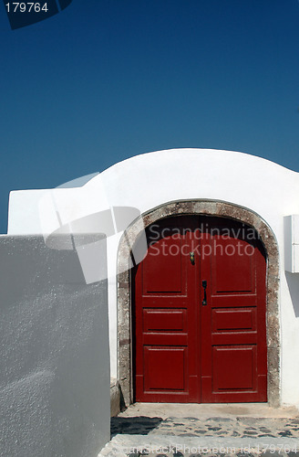 Image of island greece door