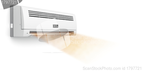 Image of Air conditioner blowing hot air