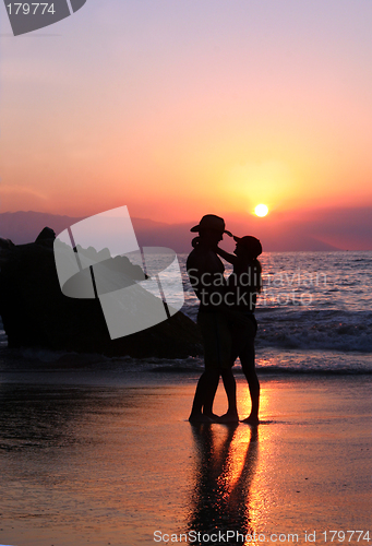 Image of Couple at sunset