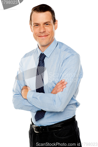 Image of Stylish portrait of handsome businessman