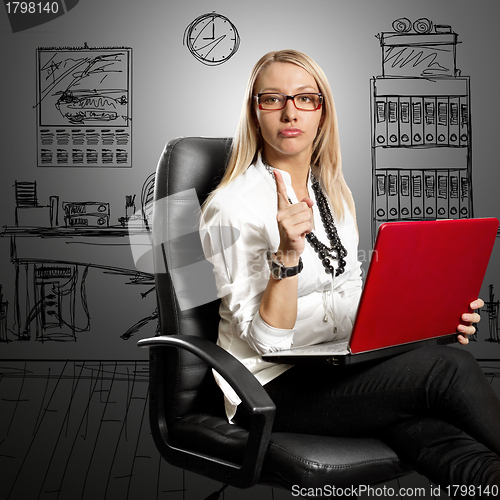 Image of Business Woman In Chair