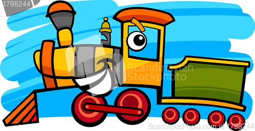 Image of cartoon locomotive or train character