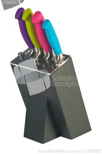 Image of set of knives for the kitchen