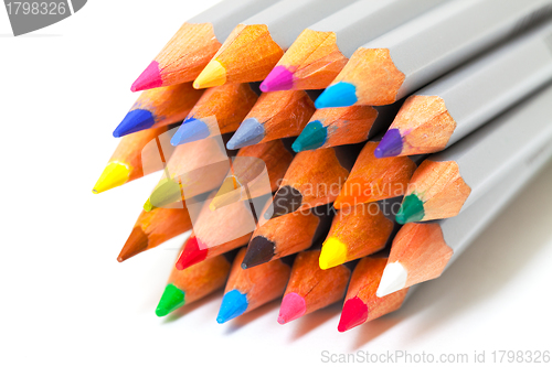 Image of Multicolored Pencil, Arrangement in Bunch