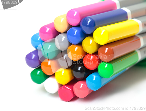 Image of Multicolored Pencil, Arrangement in Bunch
