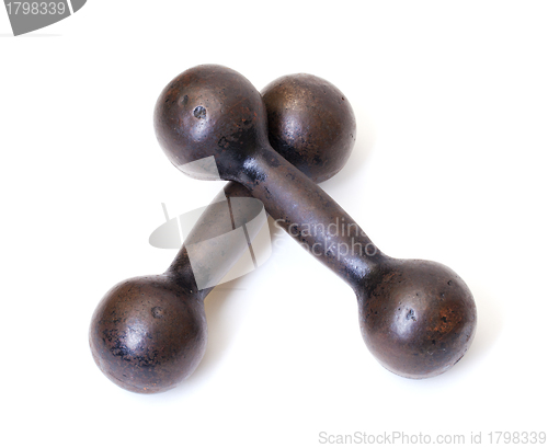 Image of Old Rusty Dumbbells