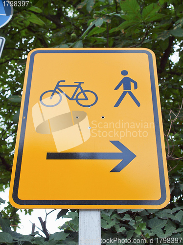 Image of Bike lane sign