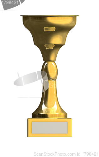 Image of Golden trophy cup 