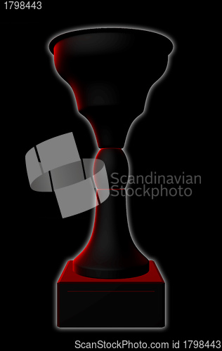 Image of 3d trophy velvet cup 