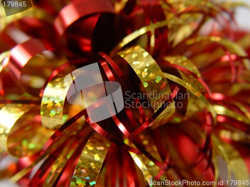 Image of Xmas Red and Gold Abstract