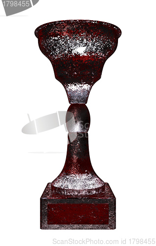 Image of Frosted glass trophy cup 