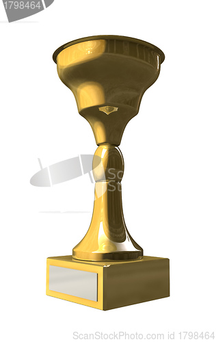 Image of Golden trophy cup 