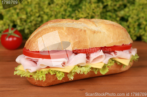 Image of Sub with ham