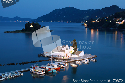 Image of Corfu at night