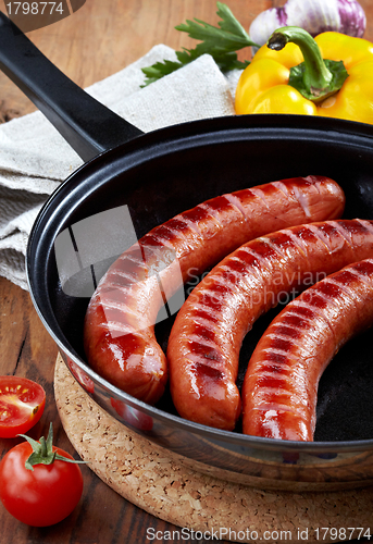 Image of fried sausages