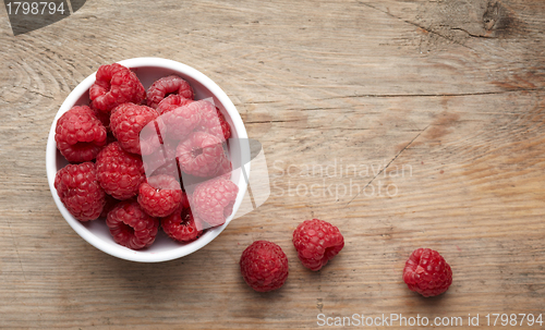 Image of bowl of raspberries