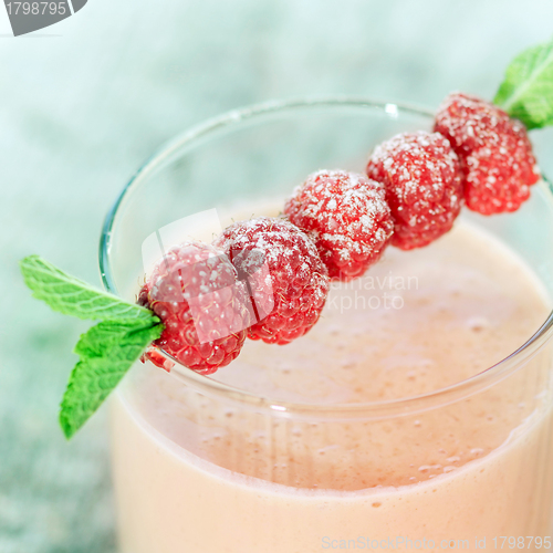 Image of fresh raspberry smoothie