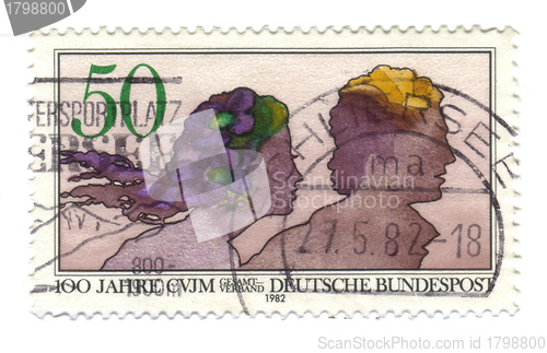 Image of GERMANY - CIRCA 1982: a stamp printed in the Germany shows 100 y