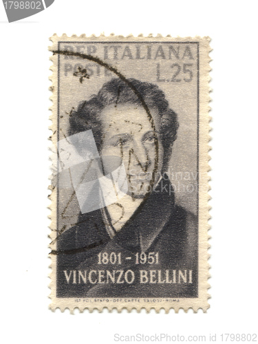 Image of ITALY - CIRCA 1951: stamp printed by Italy, shows Vincenzo Belli