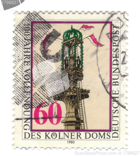 Image of GERMANY - CIRCA 1980: stamp printed by Germany, shows Setting Fi