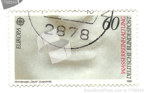 Image of GERMANY- CIRCA 1986: stamp printed by Germany, shows Details fro