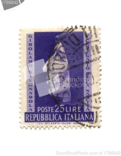 Image of ITALY - CIRCA 1948: stamp printed by Italy, shows Girolamo Savon