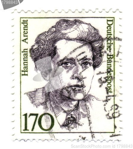 Image of GERMANY - CIRCA 1989: A 170 pfennig stamp (Scott 2008 1489) from