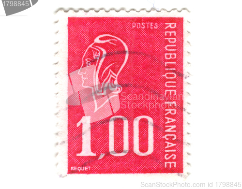 Image of Old red french stamp 