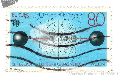 Image of GERMANY - CIRCA 1983: a stamp printed in the Germany shows Reson