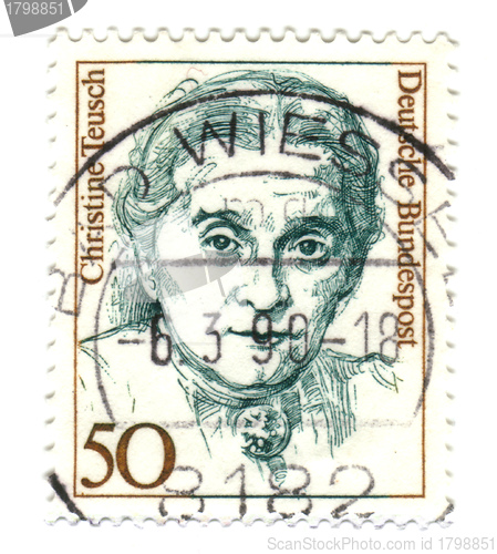 Image of GERMANY - CIRCA 1986: A stamp printed in German Federal Republic