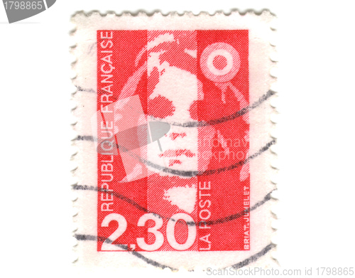 Image of Old red french stamp 