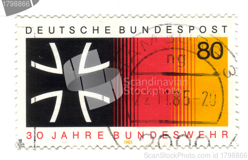 Image of GERMANY - CIRCA 1985: stamp printed in Germany, shows 30 yrs fed