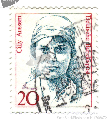 Image of FEDERAL REPUBLIC OF GERMANY - CIRCA 1988: A stamp printed in Ger