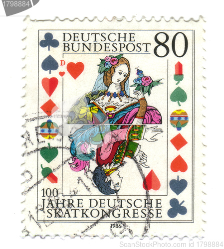 Image of GERMANY - CIRCA 1986: A stamp printed in Germany, is dedicated t