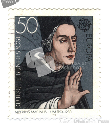 Image of GERMANY - CIRCA 1980: A stamp printed by Germany shows portrait 