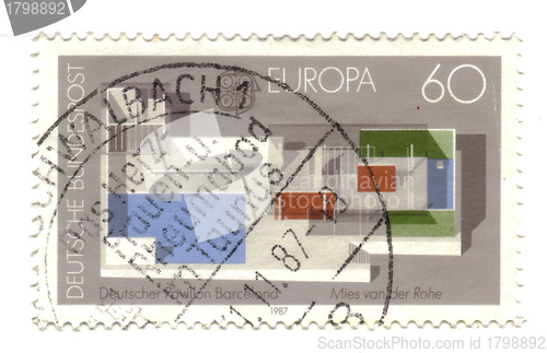 Image of GERMANY - CIRCA 1987: A stamp printed in the Germany, shows the 